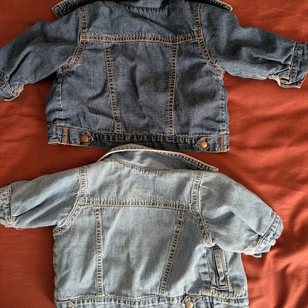 90s Vintage Baby Gap Denim Jackets – Toddler/Baby Classic Jean Jackets (set) - Picture 2 of 8